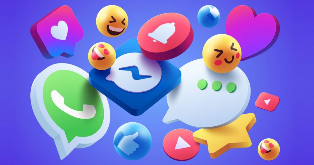 Emojis + Messenger (Bild: Freepik)