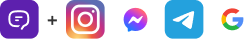 Mit Free Forever bekommst du Webchat + zwei Messenger Messenger.